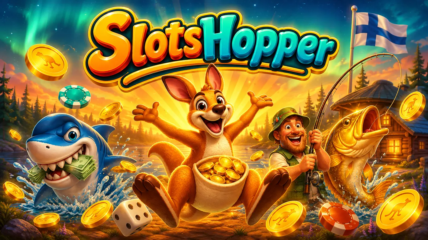 SlotsHopper kasino tervetuliaisbonus 500 ⏠ja 200 ilmaiskierrosta